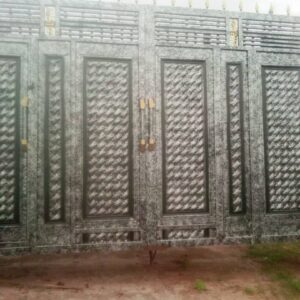 Silver Security Gates