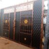 Golden Black Embossed Security Gates