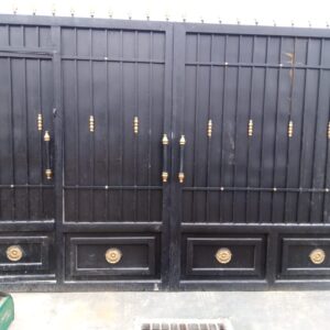 Black Straight Design Gates